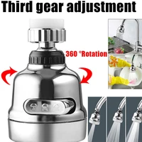 360 degree rotating kitchen faucet water saving filter high pressure nozzle aerator splash filter universal 3 gear faucet