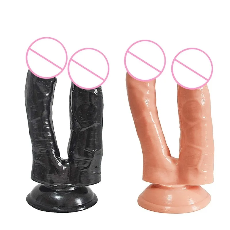 Большой анальный фаллоимитатор двойной фаллос для женщин Анальная пробка