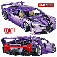 city mini sport car building blocks model technical racing car moc kids educatief brick toys for children christmas gift