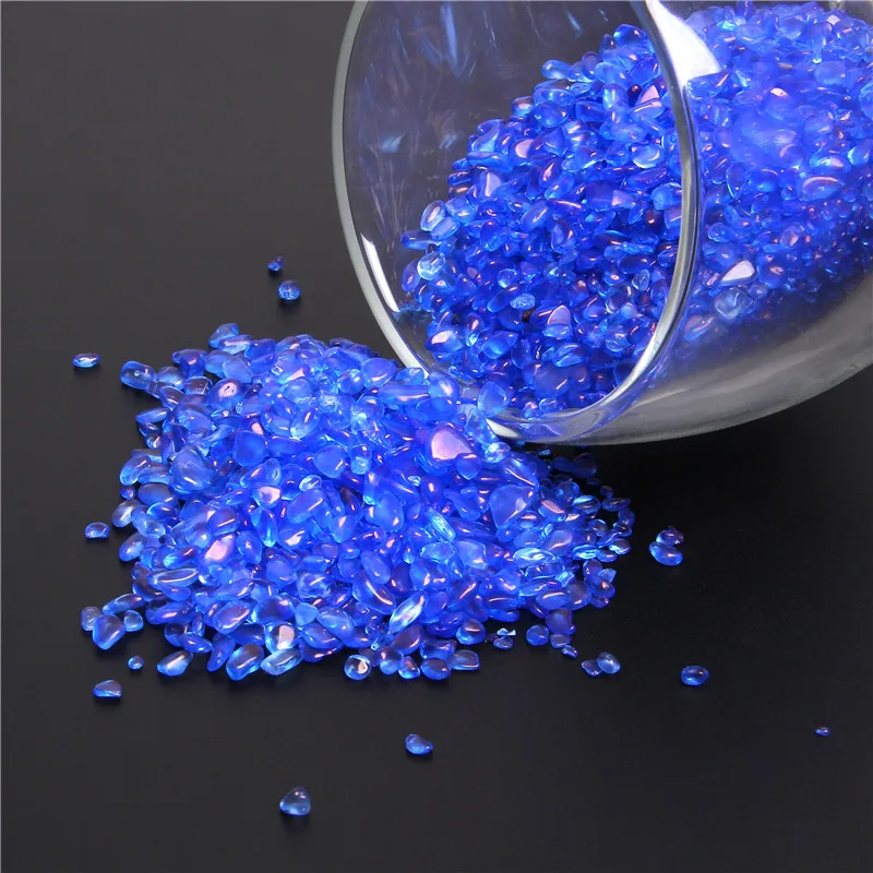 100 г чипы с натуральным синим кристаллом непросверленные Aquamarines крошечные