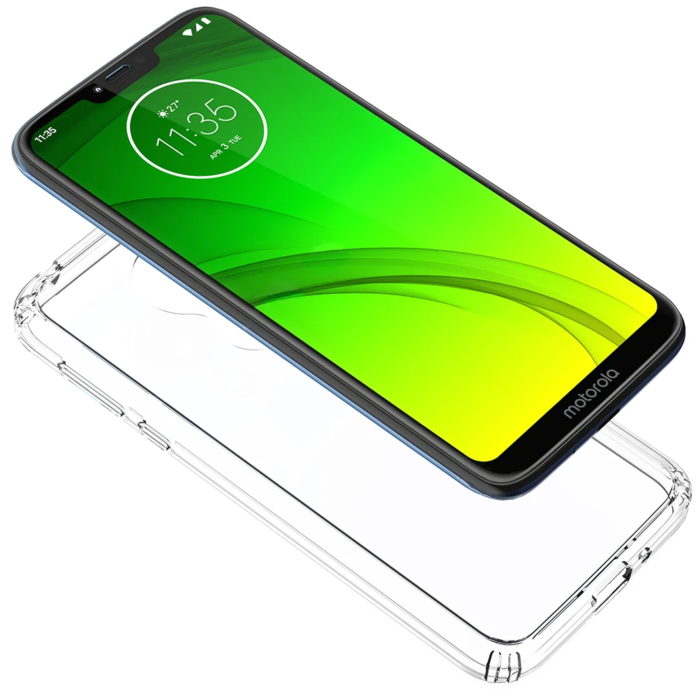 Гибридный ударопрочный чехол с воздушной подушкой для Moto G7 Plus акриловый