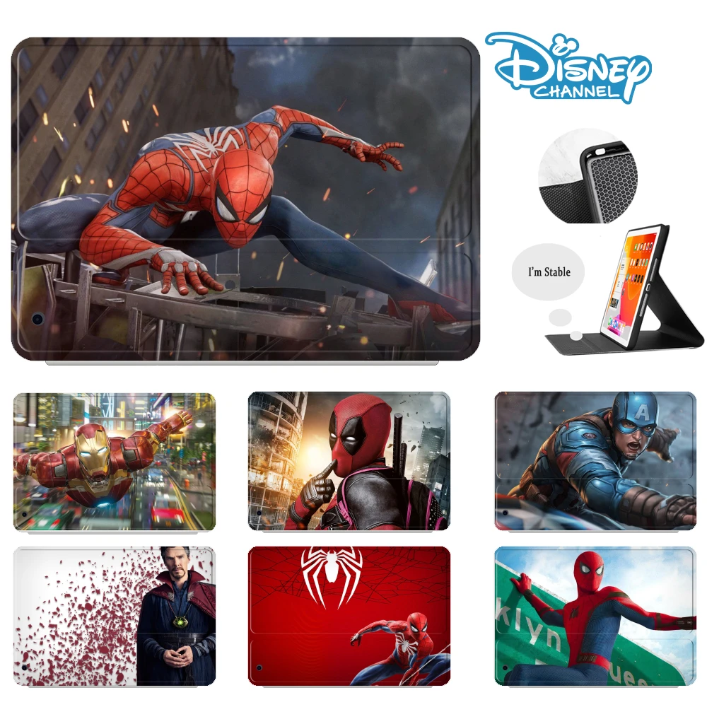 

Чехол для iPad 2021 10.2 8-го поколения 2020 2018 для Pad Air 4 2 3 10,5 Mini 6 Mini 5 4 Чехол Marvel Мстители ipad 8 поколения