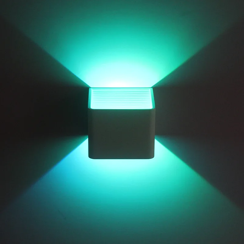 RGB светодиодный настенный светильник эффект настенный светильник с пультом дистанционного управления красочные Wandlamp для вечерние бар лобби ктв украшение дома ZBD0025