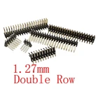 10 шт. 1,27 мм SMD двухрядный штыревой разъем 1,27 мм штыревой разъем 2x34567891012152025304050Pin