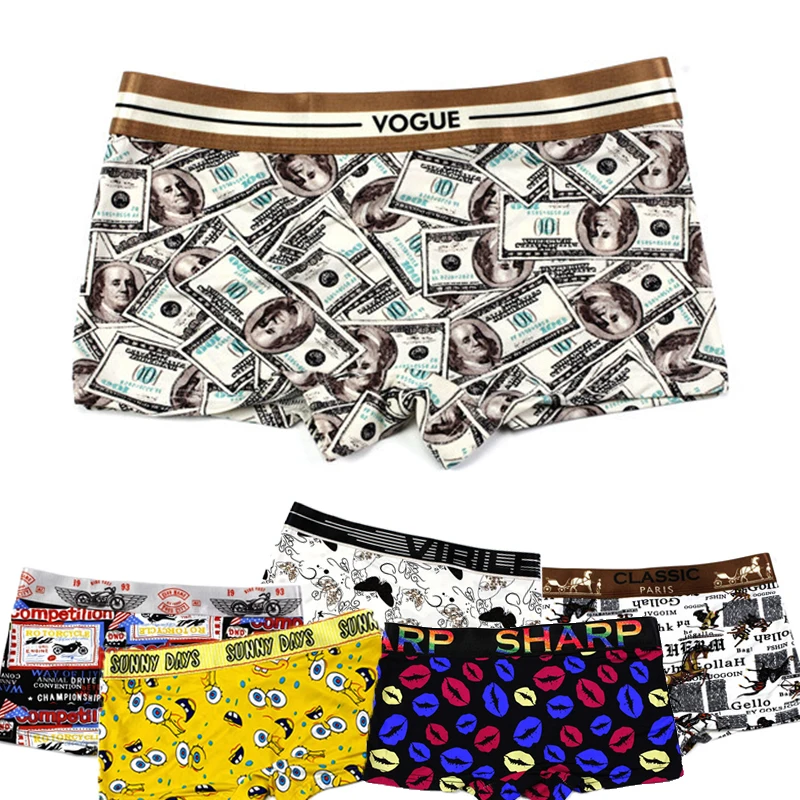 Для женщин трусы с принтом героями мультфильмов Ice Silk/нижнее белье FTM Trans Tomboy Les