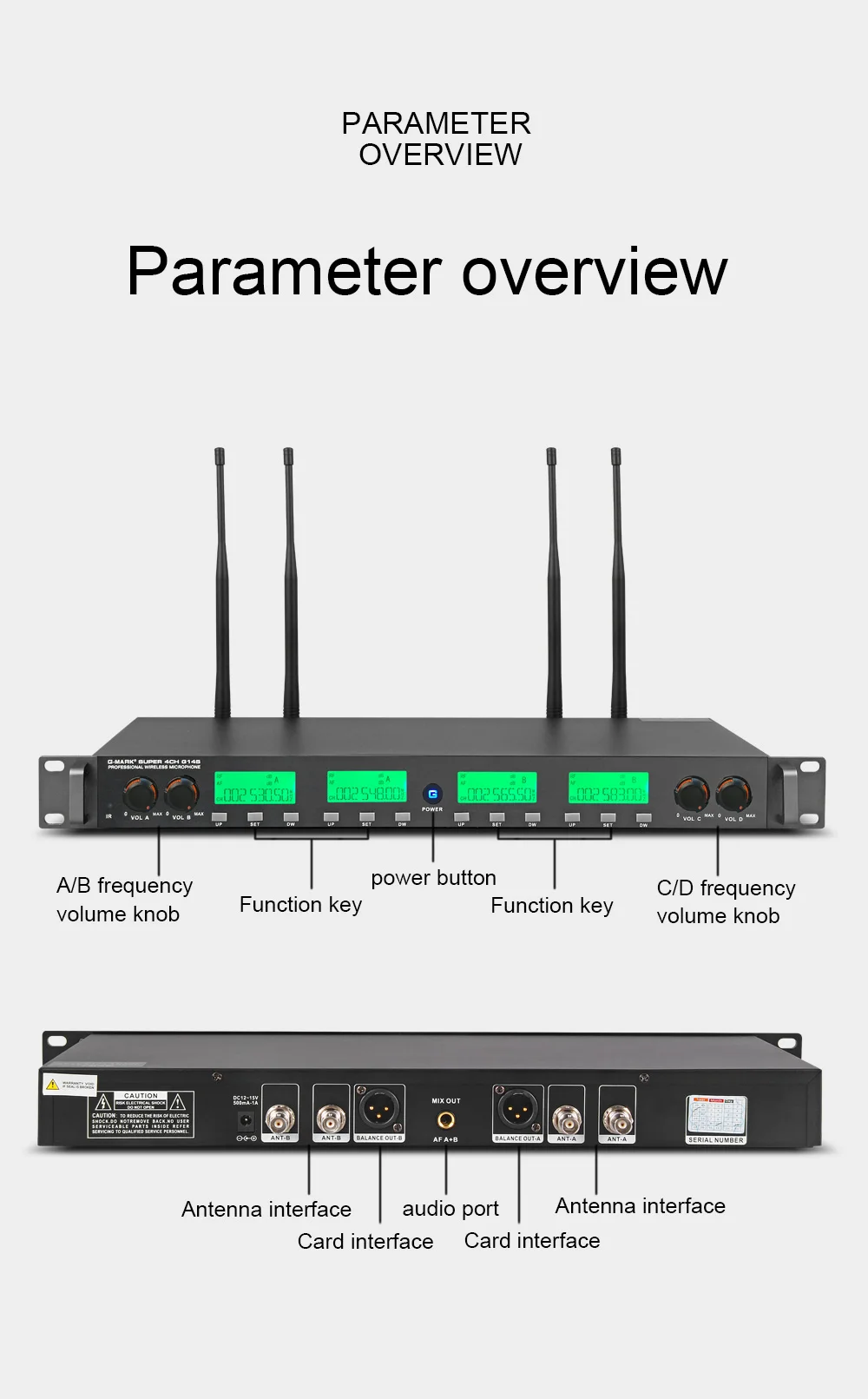 G-MARK super G14S Беспроводная микрофонная система UHF 4 ручные микрофоны все металлические частоты на выбор 150 м караоке система для сцены