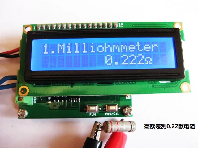 

Milliohm meter Low resistance tester Ohmmeter 0.001 ～ 120 Ω 10pf ～ 20000uf