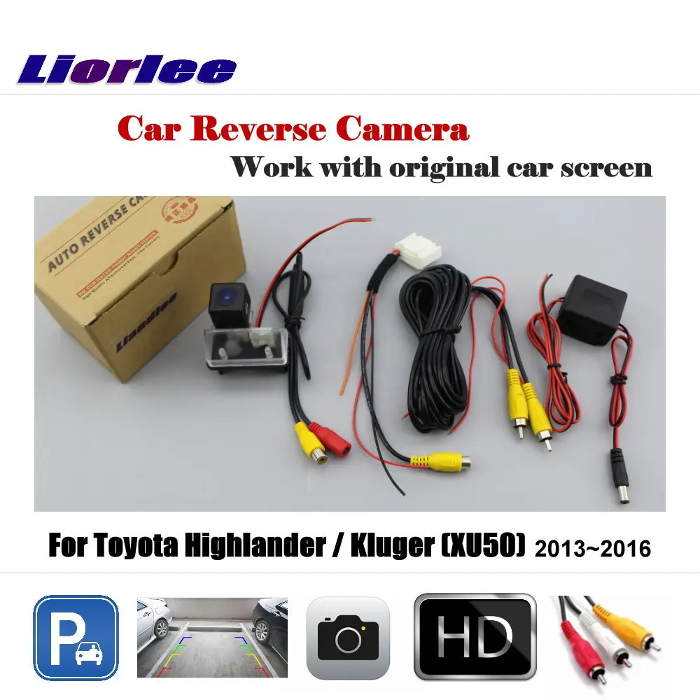 

For Toyota Highlander / Kluger (XU50) 2013-2016 Car Reverse Rear View Camera Original Screen / HD CCD Backup Parking CAM
