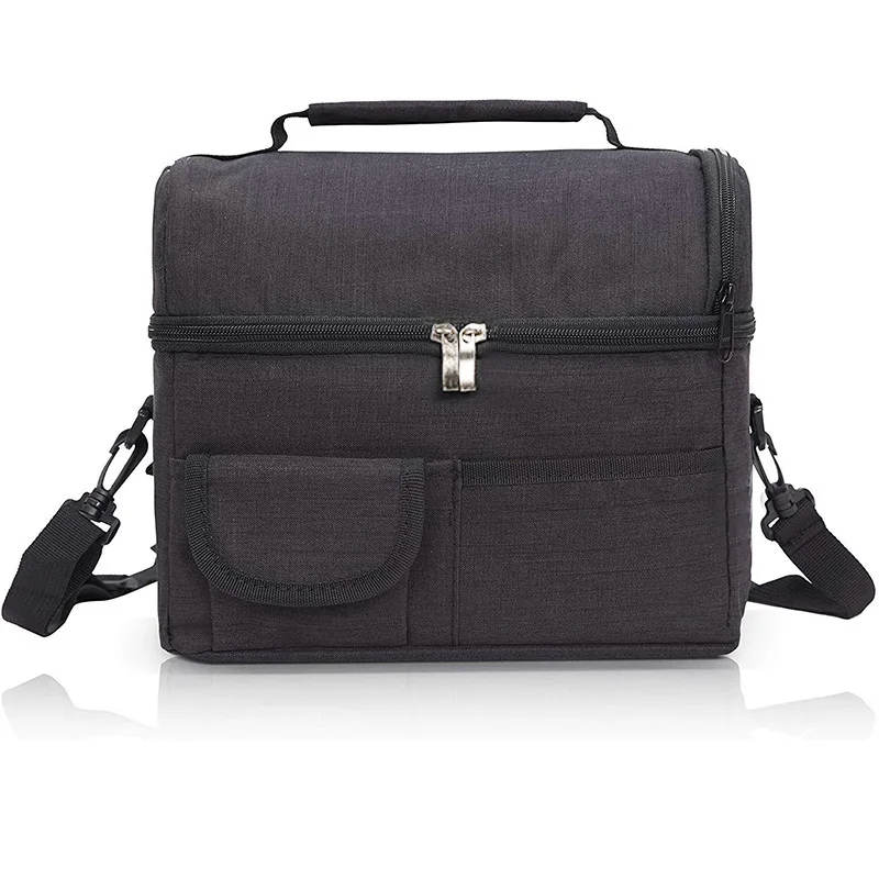 Изолированная Термосумка для ланча Двухуровневая взрослых женщин подростков