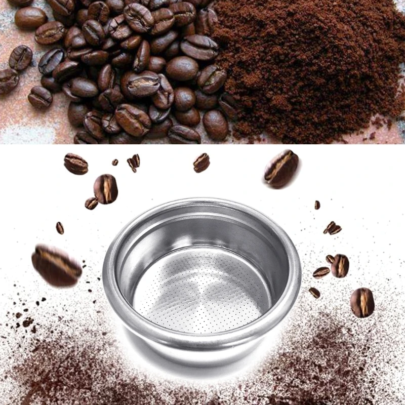 

Stainless Steel Coffee Filter, 58mm Double Layer Pressurized Filter Basket Espresso Filter Basket for Coffee Machine
