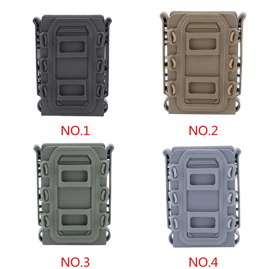

5.56 7.62 Tactical Airsoft Rifle Magazine Pouch Quick Release Fast Mag Holster Box for Molle System Belt Hunting Accessories