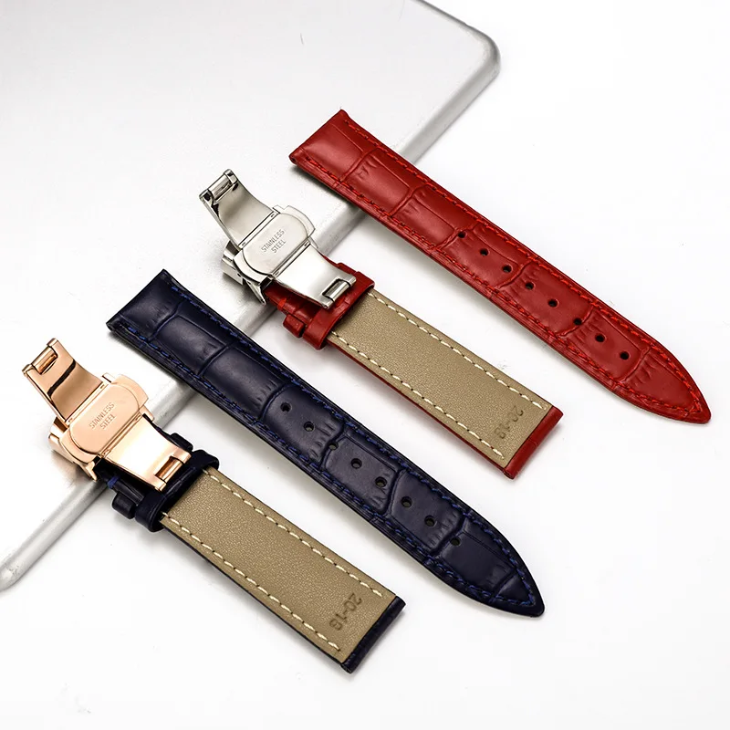 Ремешок из телячьей кожи для наручных часов браслет воловьей 12 13 14 15 16 17 18 19 20 21 22 23