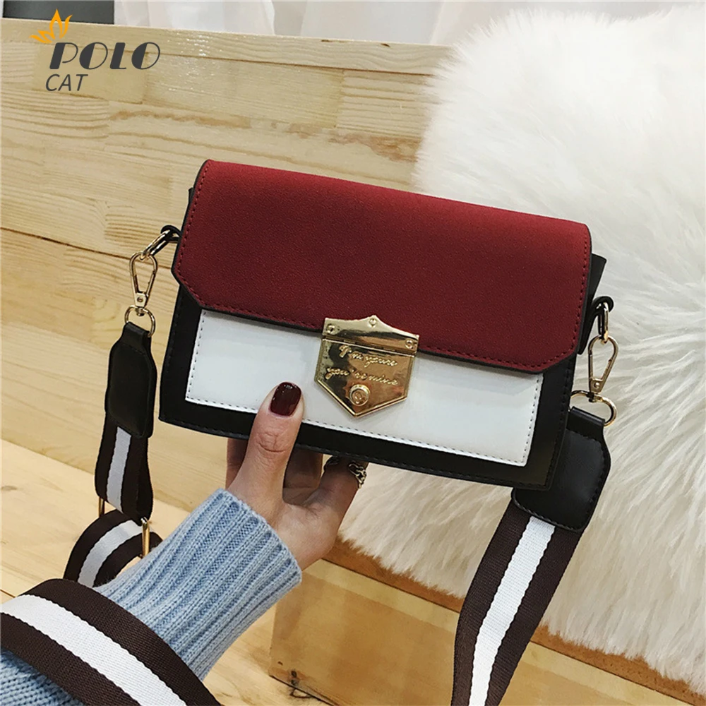 2020 Новая модная женская сумка контрастного цвета Высококачественная матовая