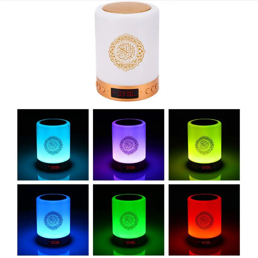 

Динамик Quran, bluetooth-колонка, ночная светодиодсветодиодный подсветка, USB-зарядка, с дистанционным управлением, сенсорсветильник светильник, цв...