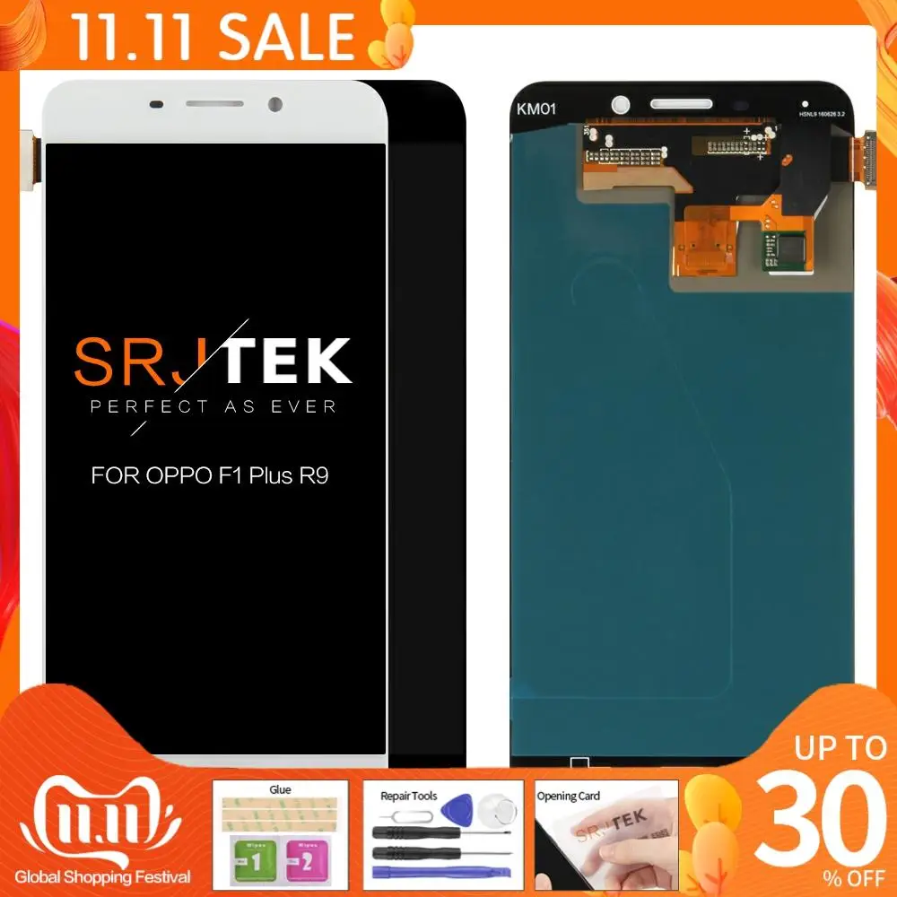 

ЖК-дисплей для OPPO F1 Plus R9 R9m R9tm X9009, 5,5 дюйма