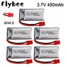 Аккумулятор Lipo 3,7 в для SYMA X15 X15C X15W X5A-1 RC Quadcopter, запасные части 802035 3,7 в 450 мАч, перезаряжаемая батарея