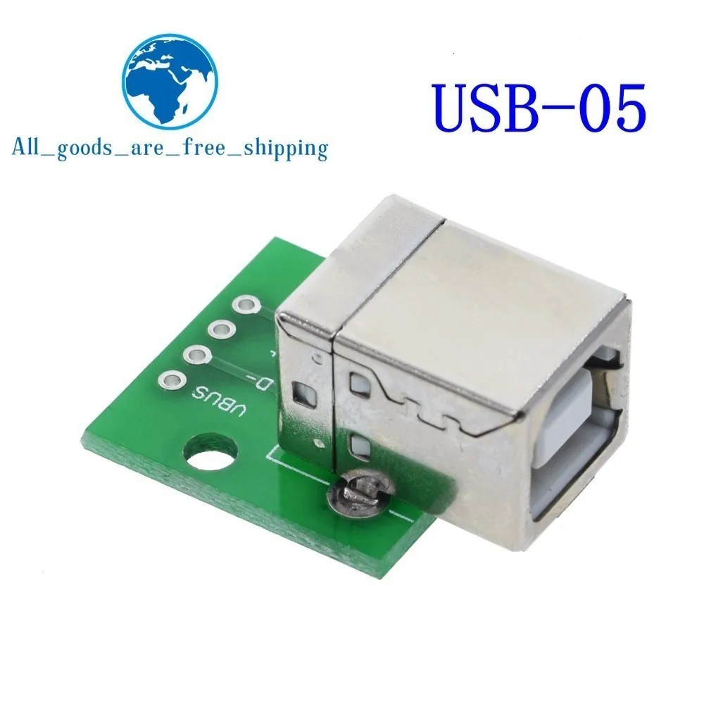 10 шт. USB разъем/MINI MICRO USB для DIP адаптер 2,54 мм 5pin Женский Разъем b Тип USB2.0 Женский PCB конвертер USB-01
