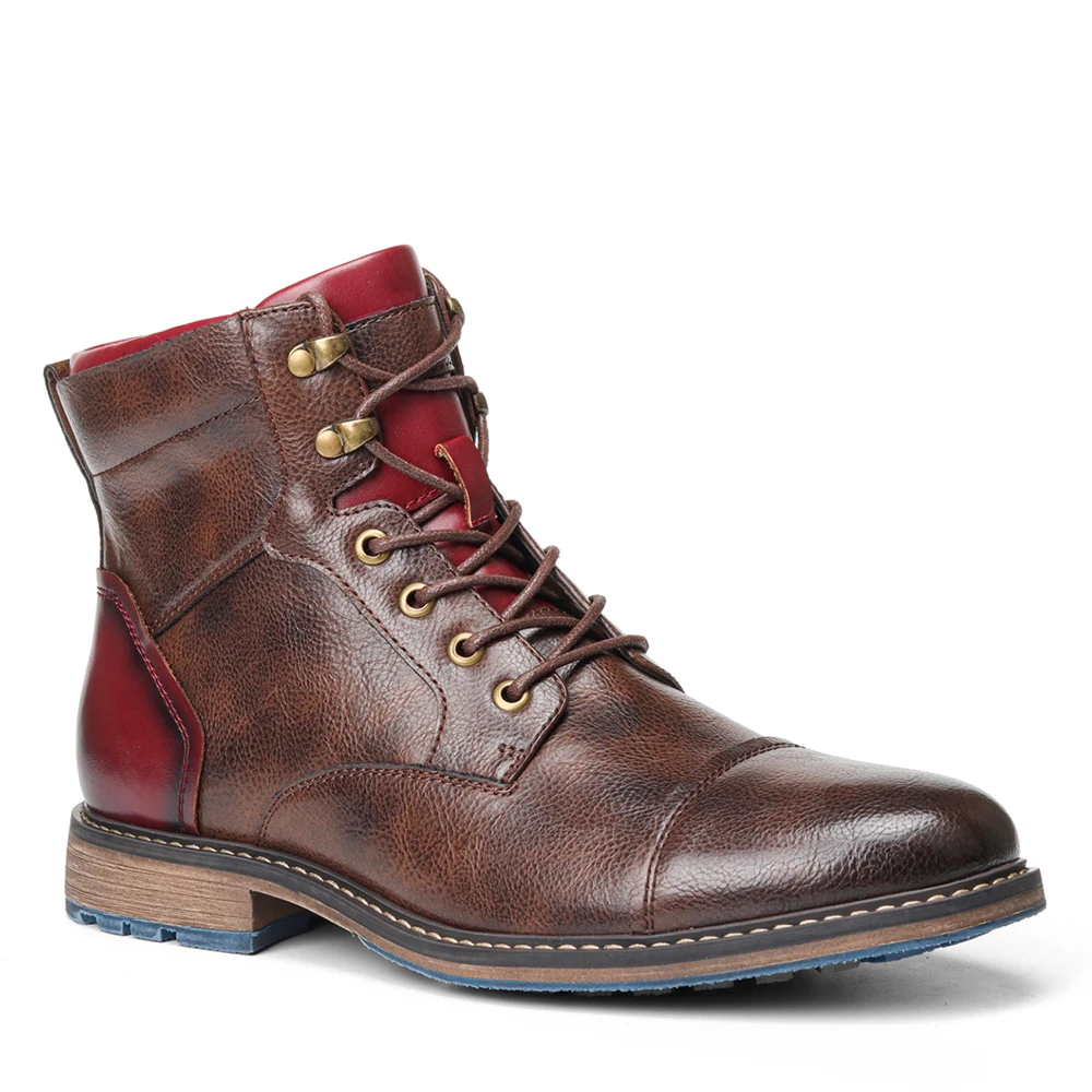 Мужские ботинки больших размеров Модные удобные брендовые кожаные 2020 года| |