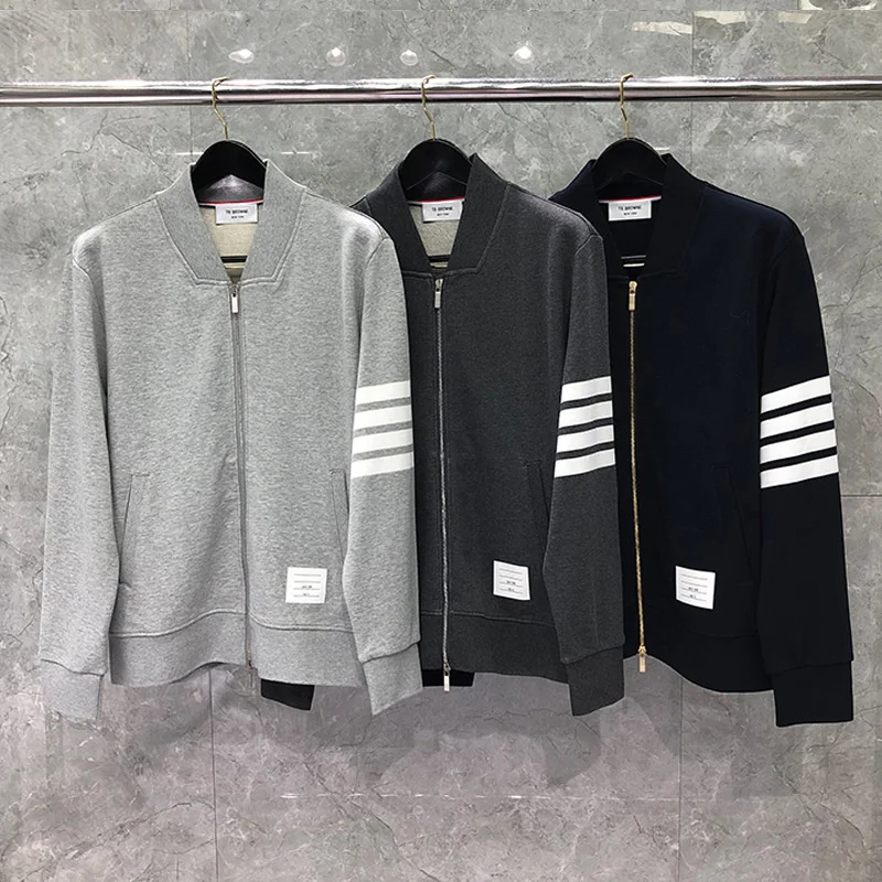 

Женская и мужская однотонная бейсбольная куртка TB Fashion, повседневная спортивная куртка из хлопка, весна-осень 2021