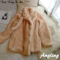 tao ting li na new style high end fashion women faux fur coat s22