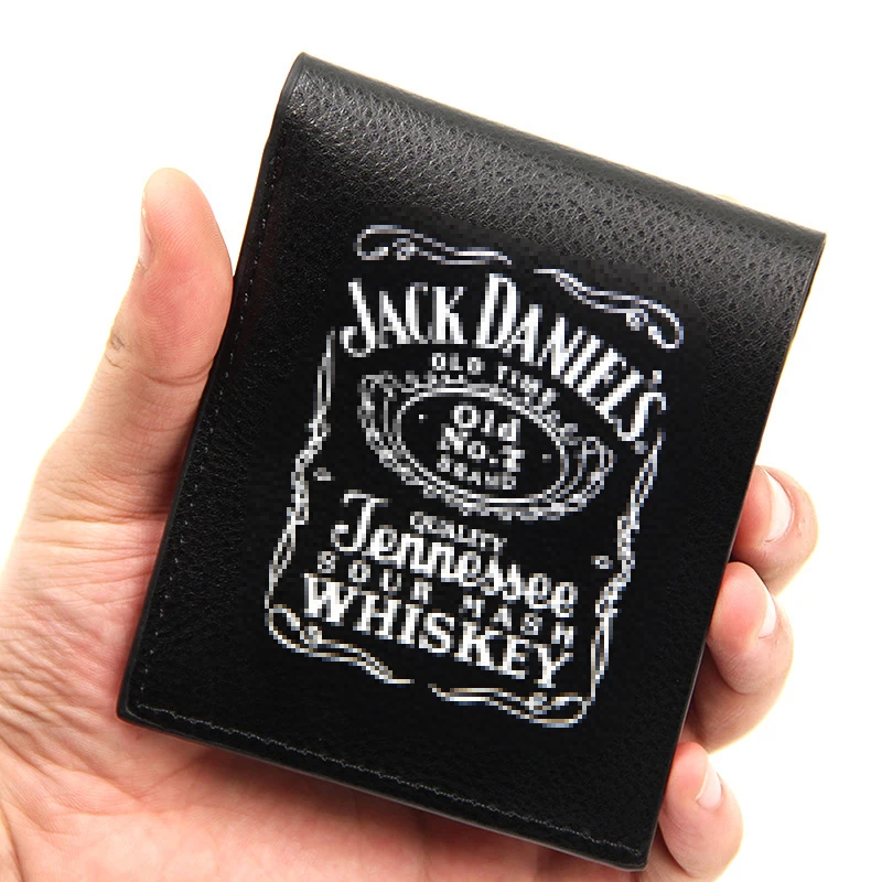 Роскошный кошелек PipiFren тонкий в английском стиле без молнии мужской черный