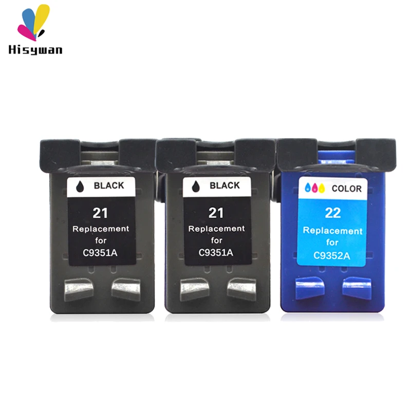 Сменный картридж Hisywan для принтеров HP 21 22 F2180 F2200 F2280 F4180 F300 F380 380 D2300 C9351A