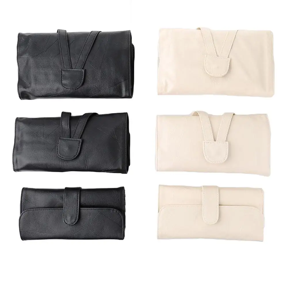 

12/18/24 Slots Makeup Brushes Bag Cosmetics Case Travel Rolling Organizer Pouch Foundation Eye Shadows Makeup Brush Tools