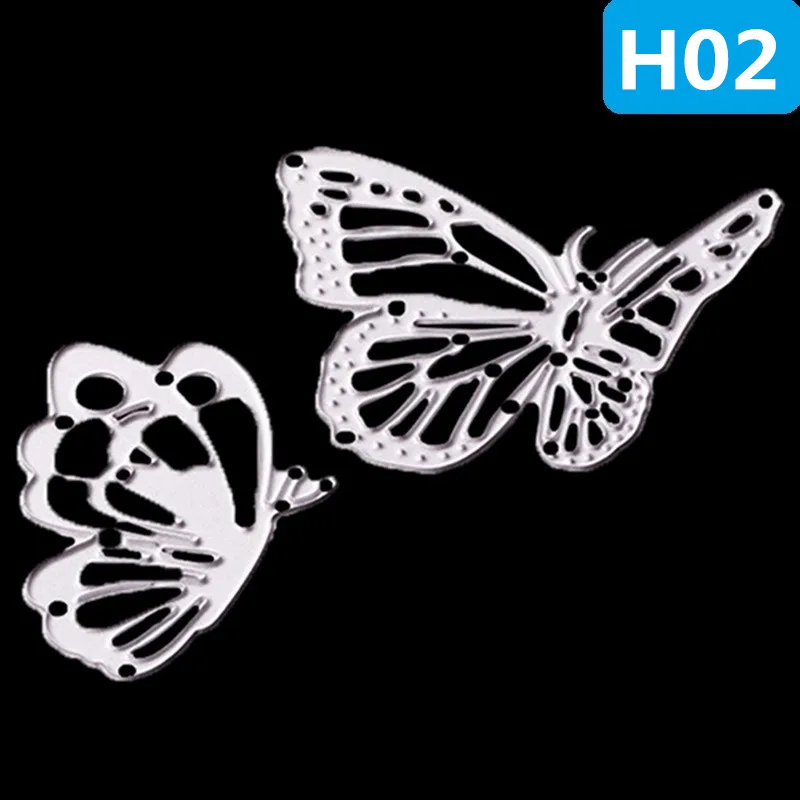 Бабочка цветок металлические режущие штампы DIY Скрапбукинг Фотоальбом