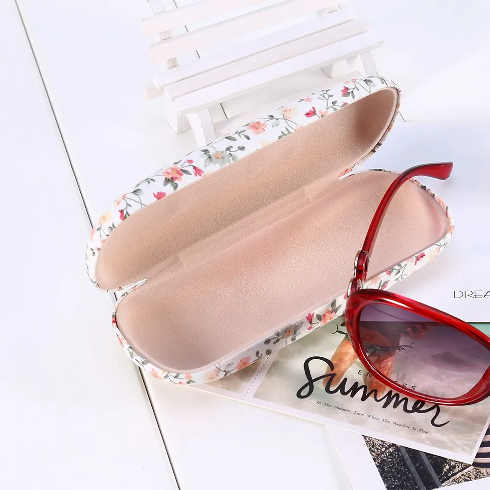 

Protable Floral Sunglasses Glasses Case Protector Bags Hard Box HolderGlasses Case