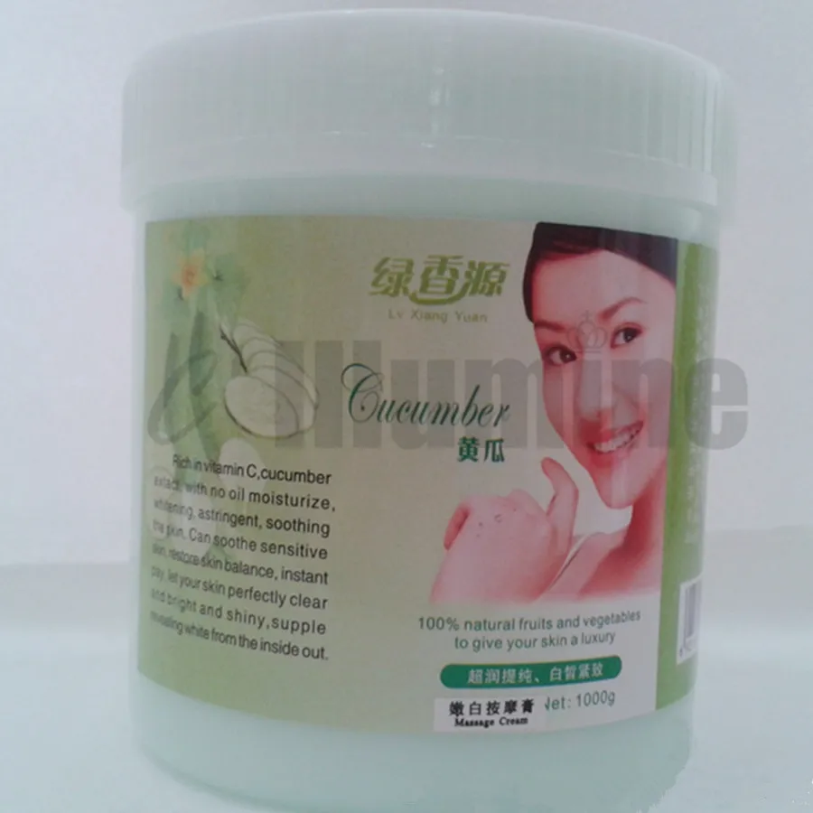 1000G Cucumber Massage Cream with Vitamin C Moisturizing Skin Care Beauty Salon Series
