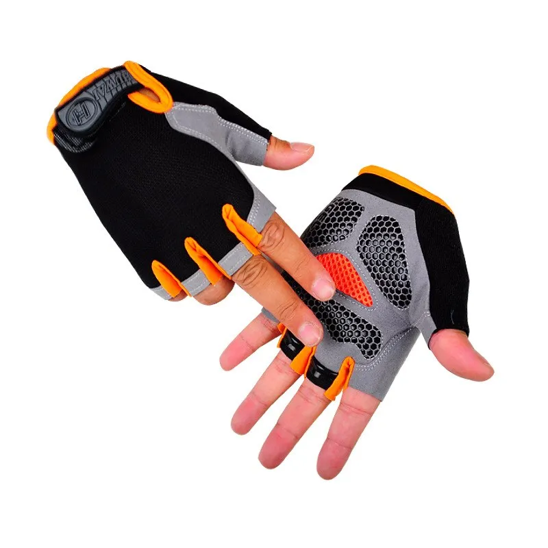 Перчатки для велоспорта дышащие Нескользящие с открытыми пальцами