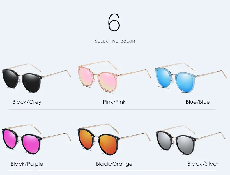 Classic italy design womens sunglasses plastic frame metal temples fashion polarised sun glasses for woman oculos feminino