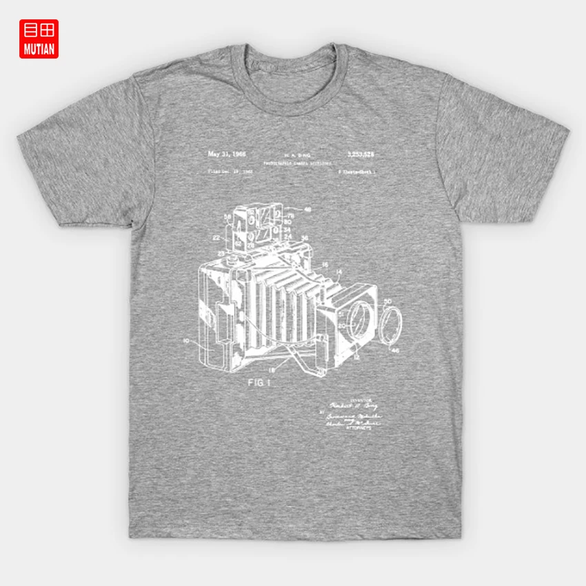 Винтажная камера запатентованная футболка цифровая диафрагма движущаяся для