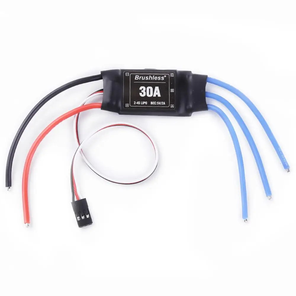 30A no Plug XXD 30A 2-4S ESC Бесщеточный Регулятор скорости двигателя RC BEC ESC T-rex 450 V2 Вертолет лодка для FPV F450 мини Квадрокоптер Дрон - Цвет: 30A no Plug