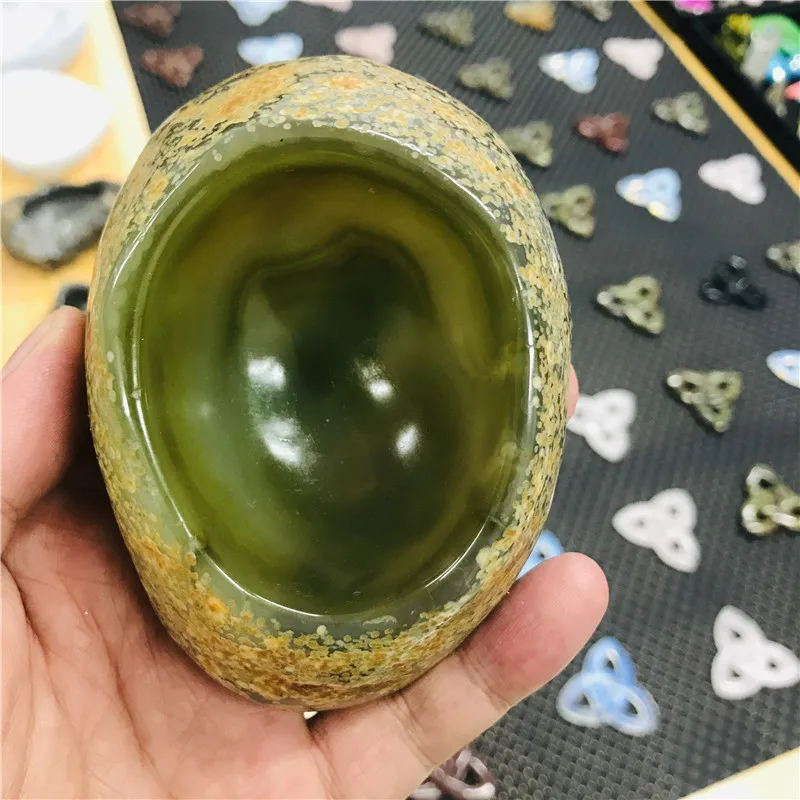 

Rare beautiful agate bowl agate Ashtray crystal ashtray for home decoration natural stone agate bowl