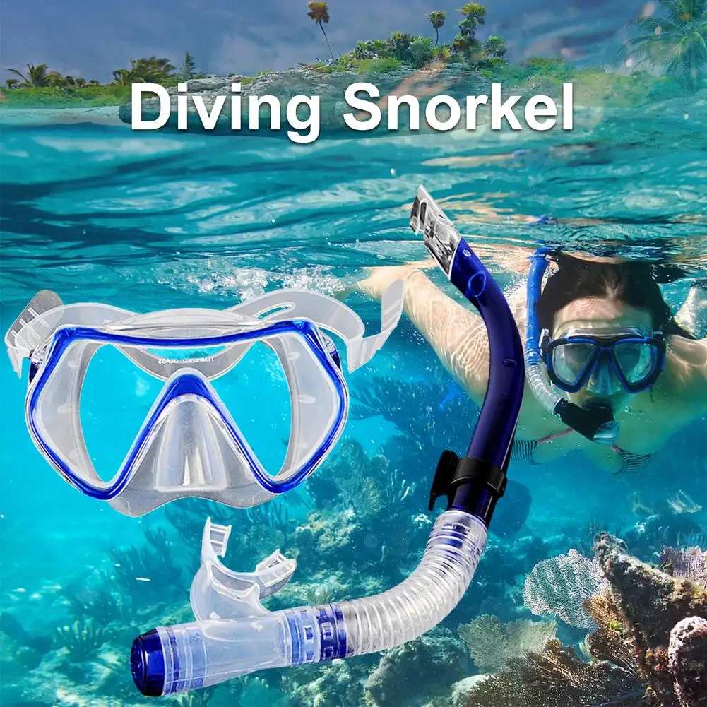 Diving Full Dry Snorkeling Anti-Fog Face Cover Tube Swimming Face Protector Underwater...