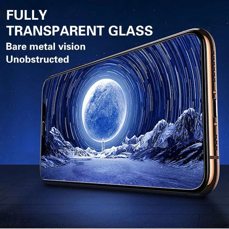 

Full cover 30D Glass For iPhone 11 Pro XS MAX XR X 11 Screen Protector Curved Tempered Glass For iPhone 11 XR 10 7 8 6 Plus Film