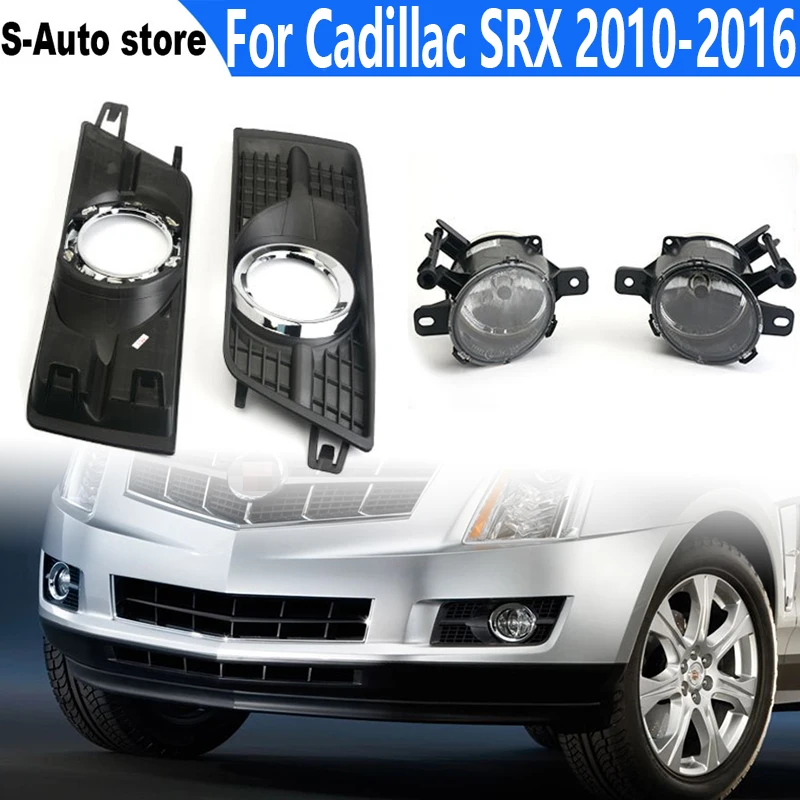 

Комплект галогенных противотуманных фар Дневные ходосветильник ни для Cadillac SRX 2010-2016 Противотуманные фары Решетка чехол противотумансветил...