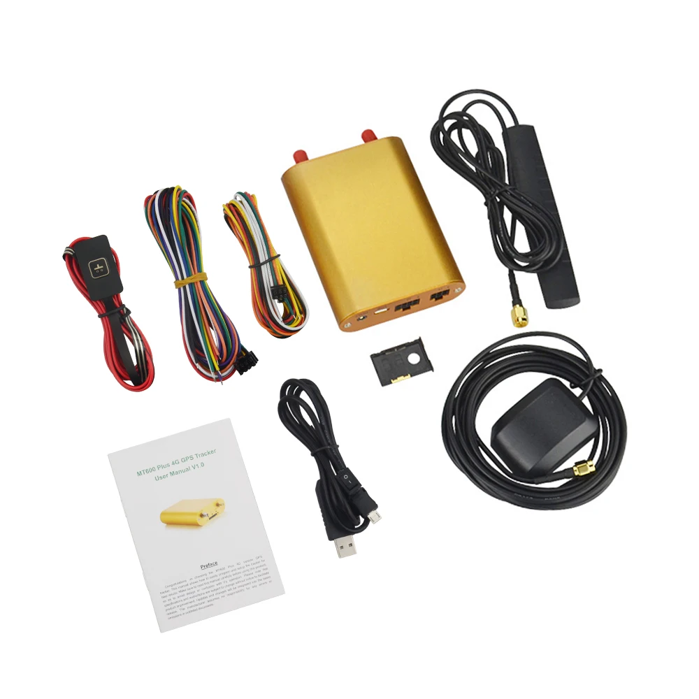 4G LTE Автомобильный GPS GSM трекер MT600 Plus SOS сигнал о пробеге гео-забор поддержка