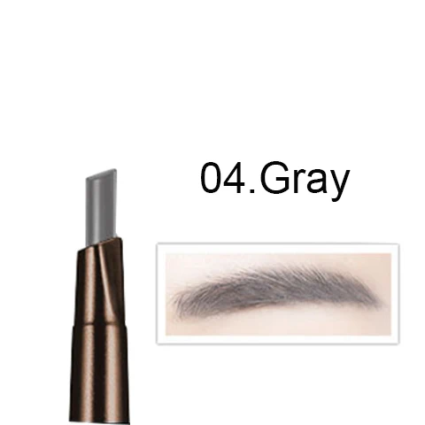 04Gray Макияж карандаш для бровей водостойкий натуральный стойкий 5 цветов Availabe тени для бровей Косметика коричневый цвет макияж - Цвет: 04Gray