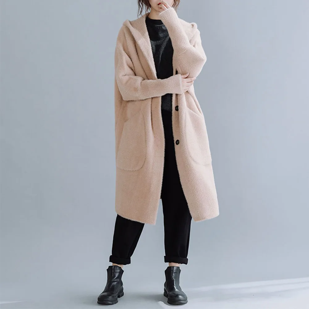 Новая мода 2019 осень/осень Повседневный простой классический длинный плащ с