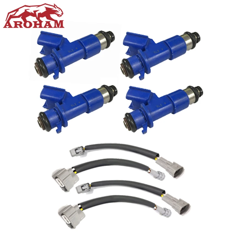 4 шт. топливный инжектор RDX 410cc с заглушками 16450RWCA01 16450 RWC A01 для Acura Honda 07 12 Civic Integra RSX