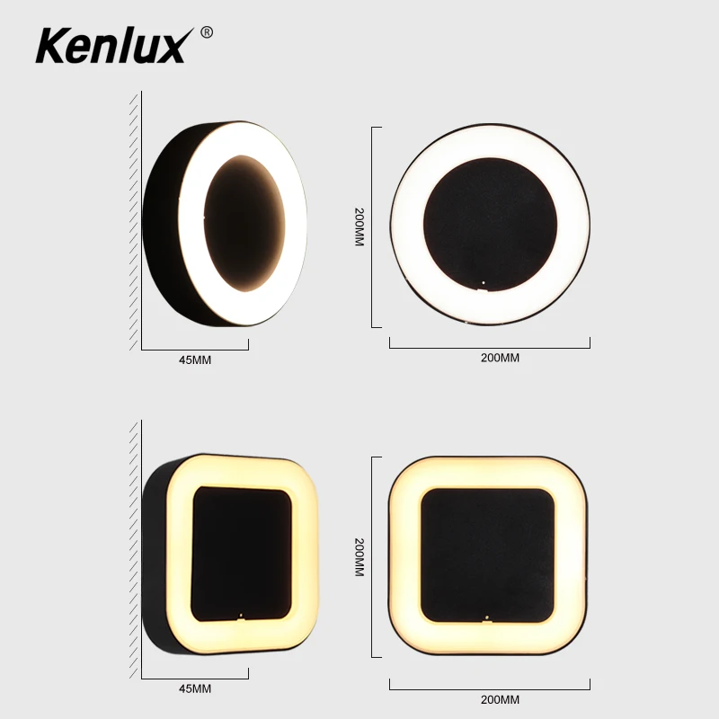 Светодиодная настенная лампа наружный светильник с COB матрицей освещение для