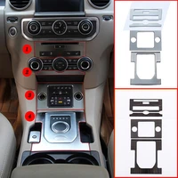 auto center console gear shift frame decoration cover trim for land rover discovery 4 lr4 2010 2016 abs car styling accessories