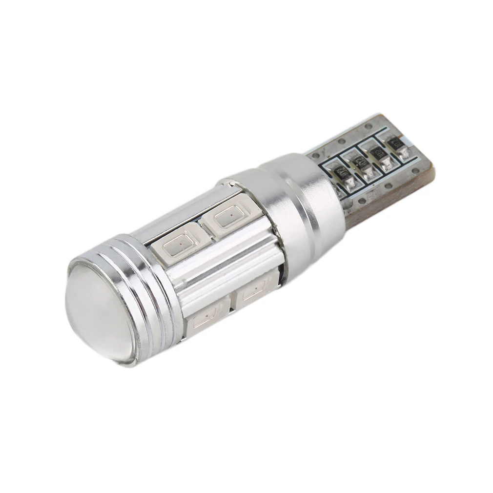 

1X T10 501 W5W Автомобильные Боковые лампы Canbus Error Free 10SMD светодиодный проектор ксеноновые линзы зеленого цвета