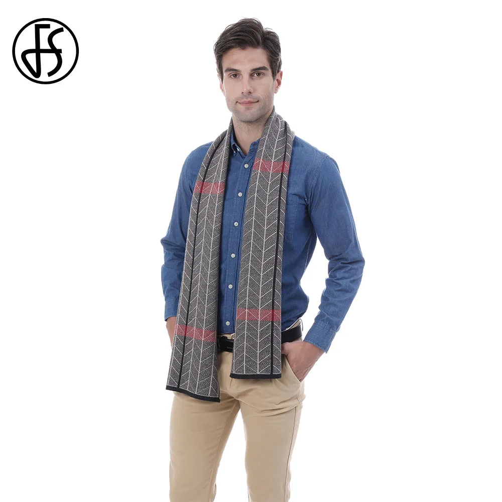 FS 2019 Элитный бренд зима кашемировый шарф для мужчин средства ухода за кожей шеи