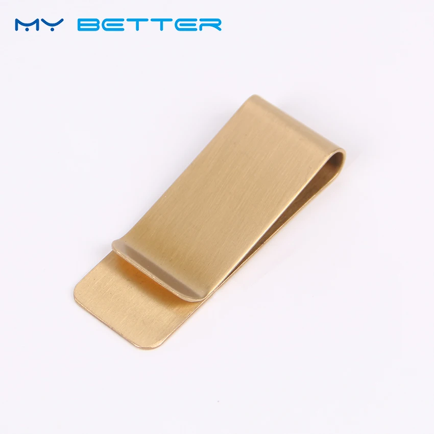 1 шт. Высокое Качество Латунный металлический зажим для денег модный простой