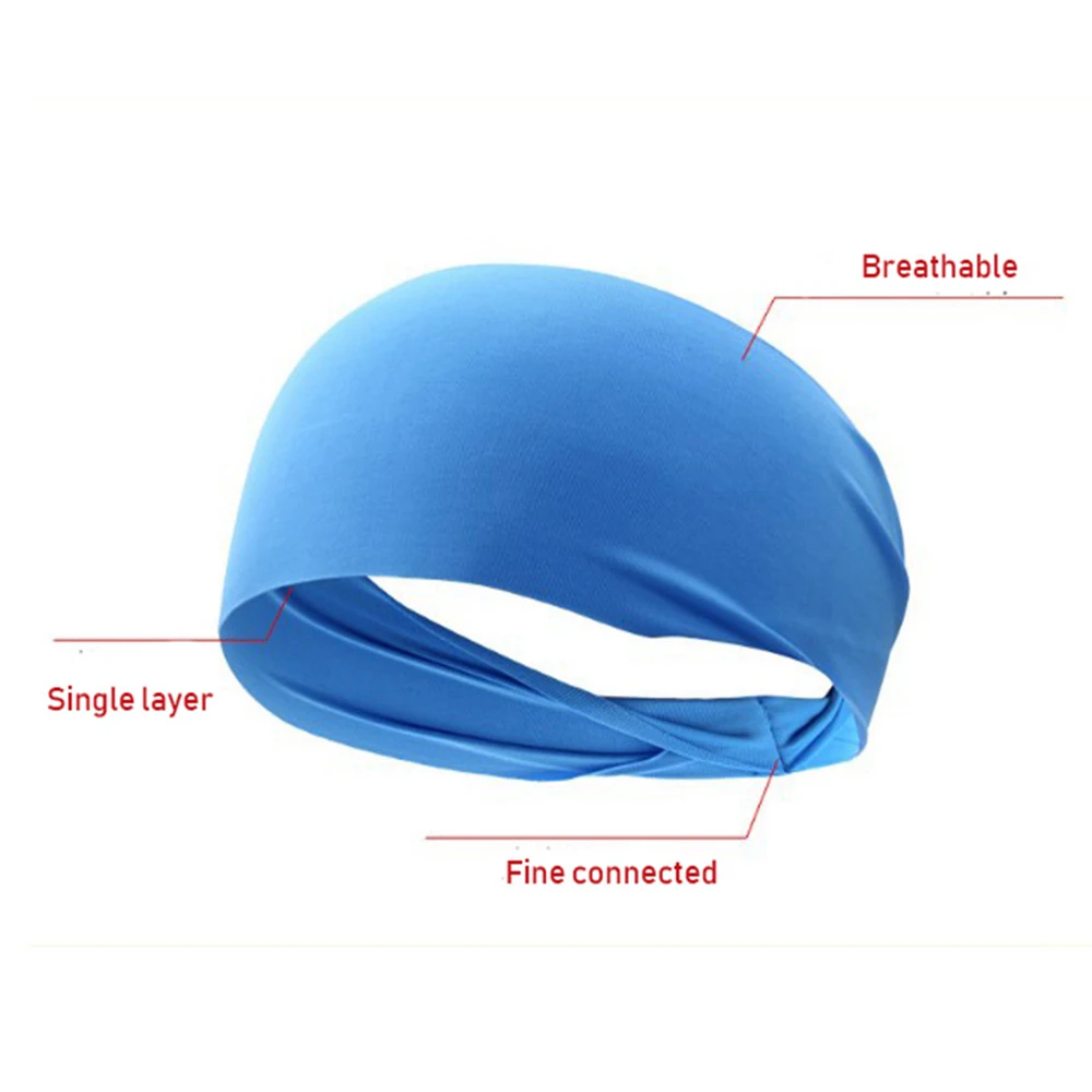 

1PC High Quality Elastic Men/Women Yoga Headband Sport Sweatband Running Hair Band Fitness Bandage Outdoor Gym Accessories