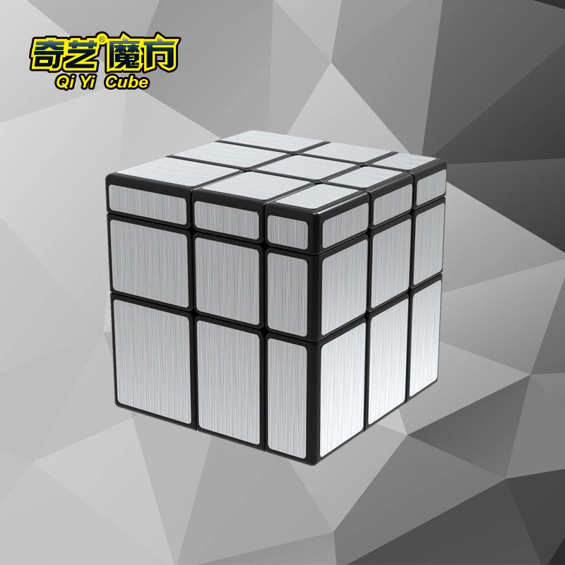 Qiyi магический куб зеркало 3x3 головоломки игрушки красочные Развивающие игрушки для детей, взрослых, выделите Стикеры высокое качество