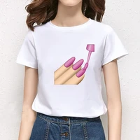 womens t shirt harajuku love t shirt women nail theme ulzzang graphic t shirts women 2021 summer femme clothes